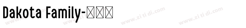 Dakota Family字体转换
